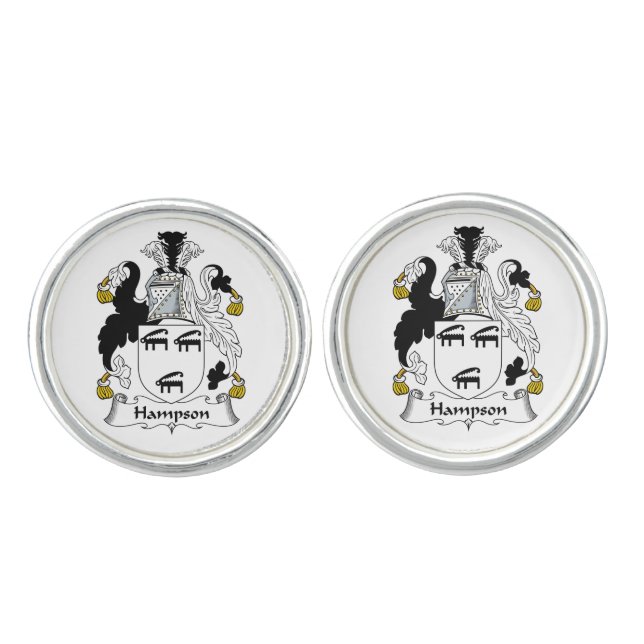 Hampson Family Crest Cufflinks (Front)