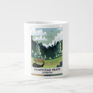 Hampstead Heath London travel poster. Giant Coffee Mug