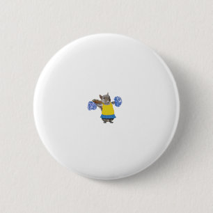 Hampster Cheerleading Button