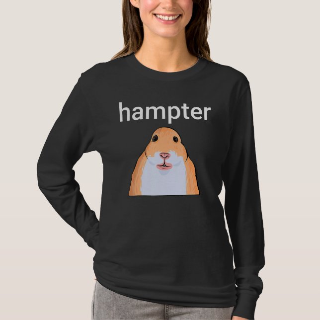 Hampter Funny Hamster Dank Meme T-Shirt (Front)