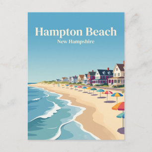 Hampton Beach, New Hampshire Postcard