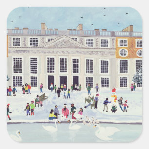 Hampton Court Palace Fountain Gardens Square Sticker