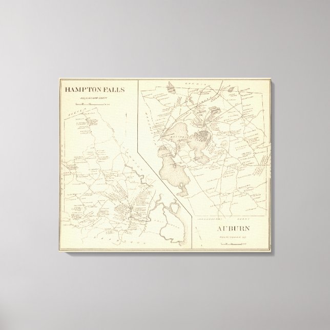 Hampton Falls, Auburn Canvas Print (Front)