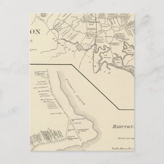 Hampton, Hampton Beach Postcard (Front)