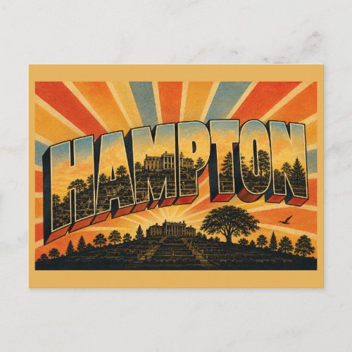 Hampton National Historic Site MD Vintage Travel Postcard