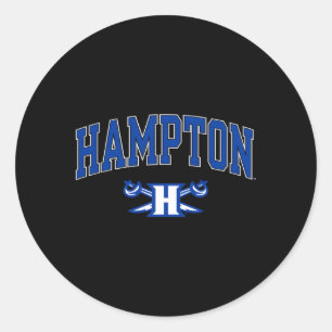 Hampton Pirates Arch Over Classic Round Sticker