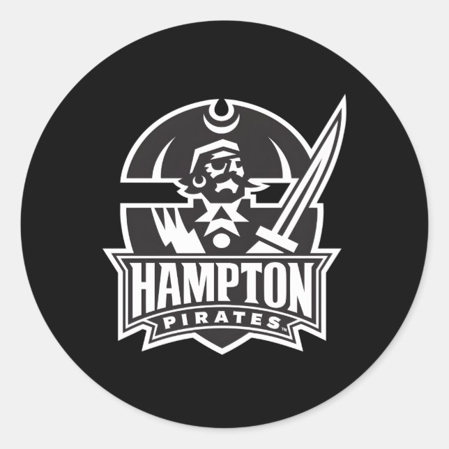 Hampton Pirates Icon Royal Blue Classic Round Sticker (Front)