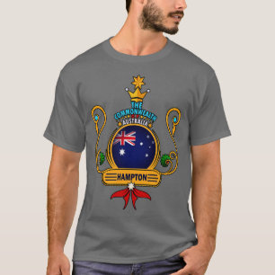 Hampton suburb Australian Flag Souvenir T-Shirt