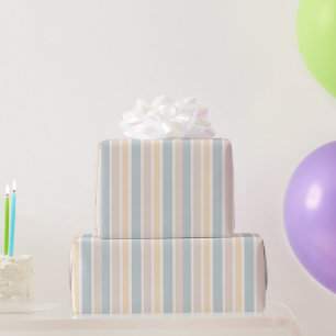Hamptons Coastal Stripe Wrapping Paper