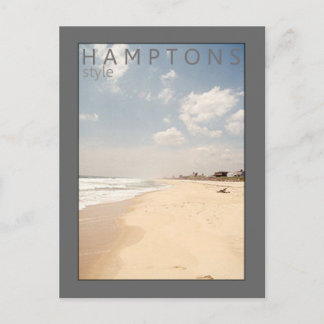 Hamptons Style Beach Postcard