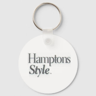 Hamptons Style White Key Chain