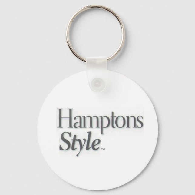 Hamptons Style White Key Chain (Front)