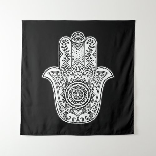 Hamsa Design Black Backdrop