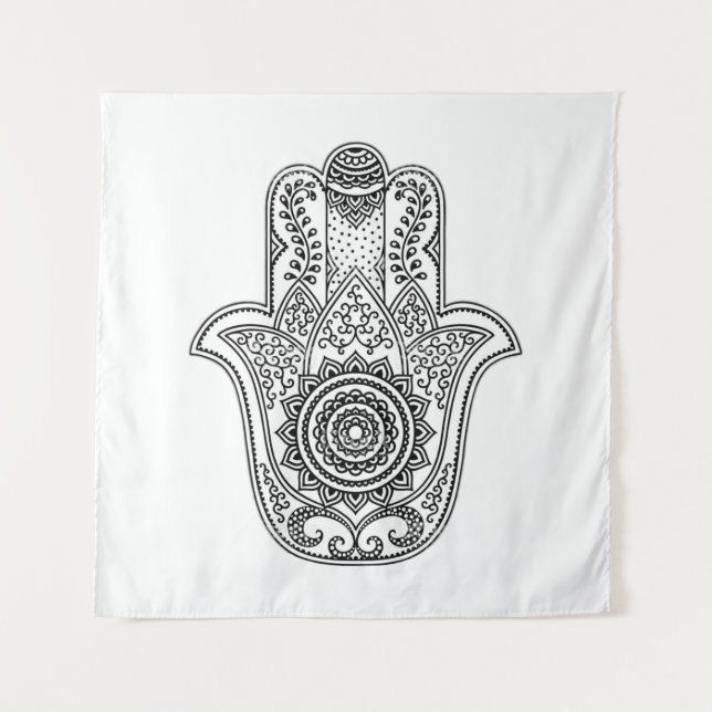 Hamsa Design White Backdrop (Front)