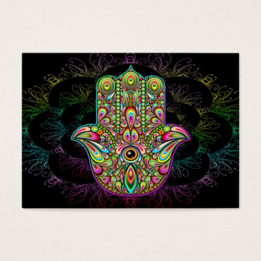 Hamsa Fatma Hand Psychedelic Art (Front)