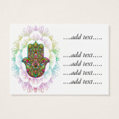 Hamsa Fatma Hand Psychedelic Art (Back)