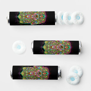 Hamsa Fatma Hand Psychedelic Art Breath Savers® Mints