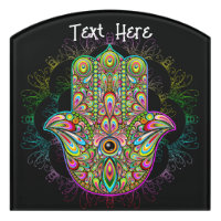 Hamsa Fatma Hand Psychedelic Art