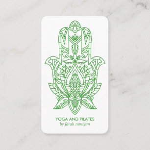 Hamsa Green Wellness spa massage yoga holistic Business Card