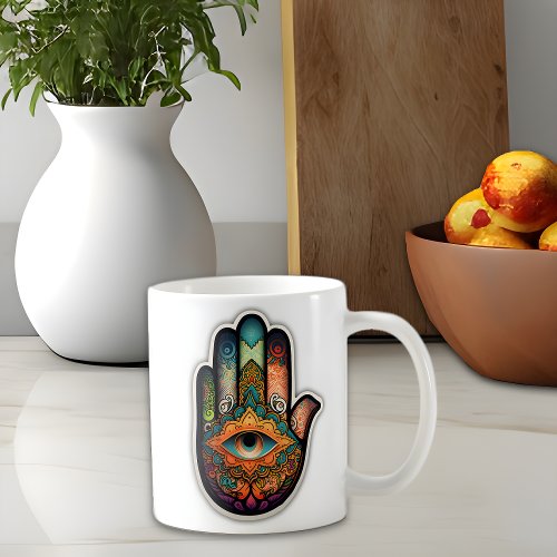 Hamsa Hand Classic Mug 11 oz Coffee Mug