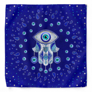 Hamsa Hand -Evil Eye Amulet Bandana
