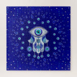 Hamsa Hand -Evil Eye Amulet Jigsaw Puzzle<br><div class="desc">Hamsa Hand -Evil Eye Amulet</div>