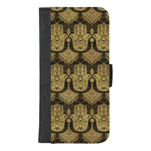 Hamsa Hand _ Hand of Fatima Pattern iPhone 87 Plus Wallet Case