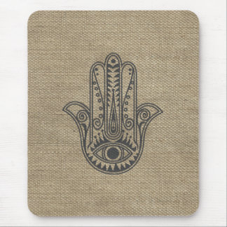 HAMSA Hand of Fatima symbol amulet Mouse Pad