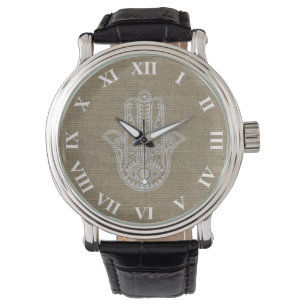 HAMSA Hand of Fatima symbol amulet Watch