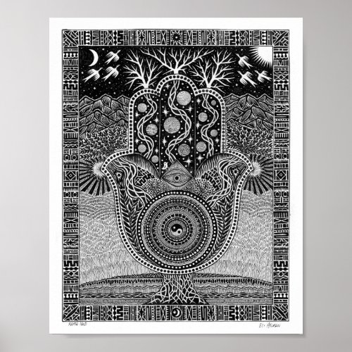 Hamsa Hand Poster