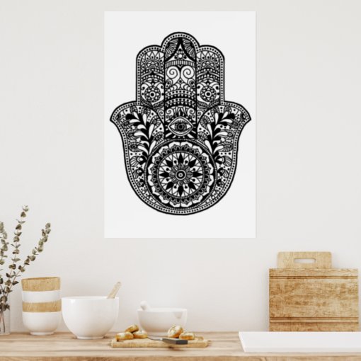 Hamsa Hand Print | Zazzle