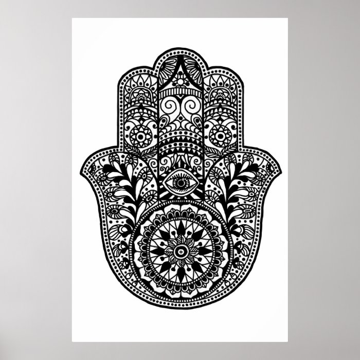 Hamsa Hand Print | Zazzle