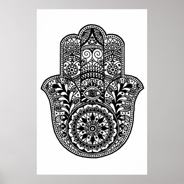 Hamsa Hand Print | Zazzle.com