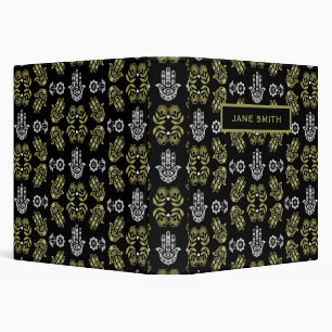Hamsa Hand Protection Art 3 Ring Binder