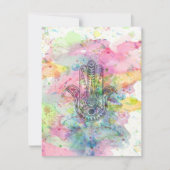 HAMSA Hand Symbol Colorful Watercolor (Front)