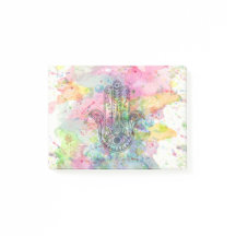 HAMSA Hand Symbol Colorful Watercolor