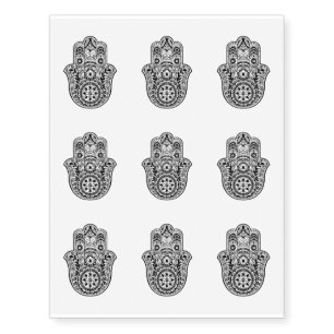 Hamsa Hand Temporary Tattoos