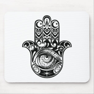Hamsa Hand Zendoodle Mouse Pad