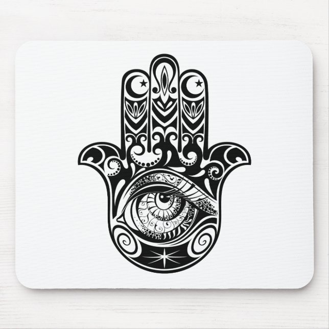 Hamsa Hand Zendoodle Mouse Pad (Front)