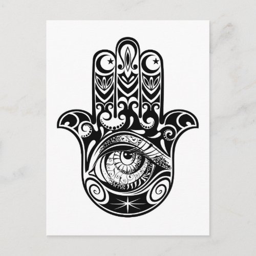 Hamsa Hand Zendoodle Postcard