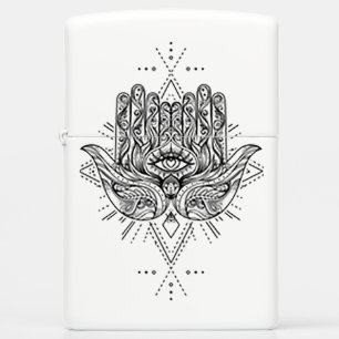 Hamsa Hand Zippo Lighter