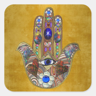 Hamsa Hand Evil Eye Sticker Zen Stickers, Spiritual Stickers, All Seeing  Eye Protection Sticker, Yoga Stickers, Evil Eye Art 