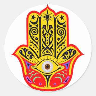 Hamsa - Magic Hamsa Classic Round Sticker