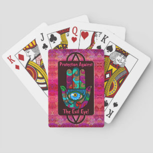 Hamsa Protection Against The Evil Eye Poker Cards