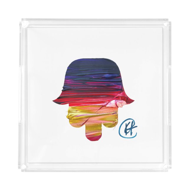 Hamsa Studio Art Acrylic Tray (Front)