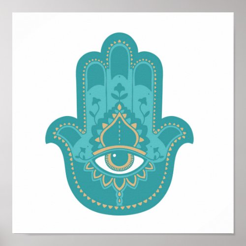 Hamsa third eye poster