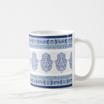 Hamsa*tunis*morocco*henna*blue Coffee Mug by hennabyjessica at Zazzle