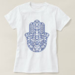 Hamsa*tunis*morocco*henna*blue T-shirt at Zazzle