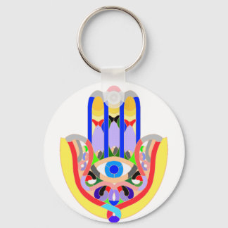 Hamsa - very colorful keychain