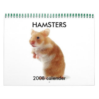 hamster1, HAMSTERS, 2008 calender Calendar